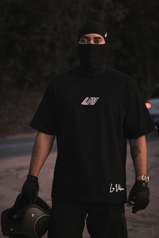 LAV 'Fear of Being Average' Black Tee