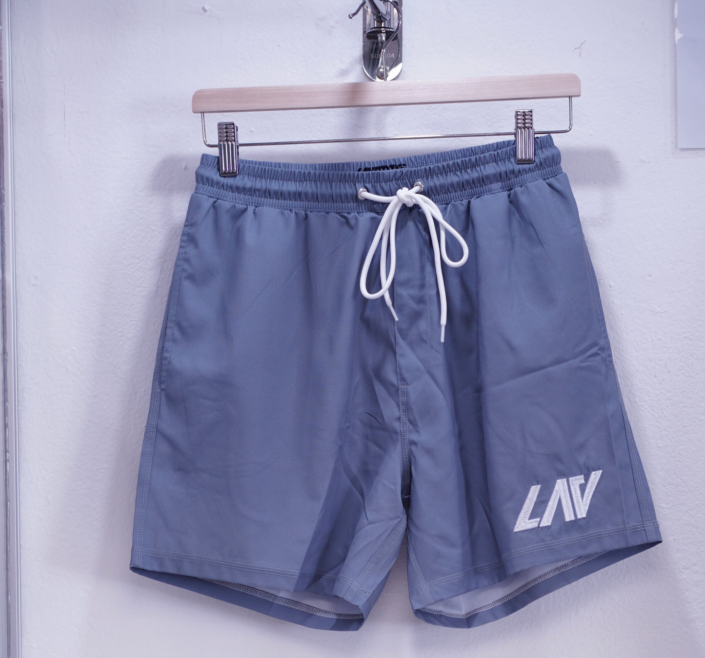 LAV Embroidered Grey Short
