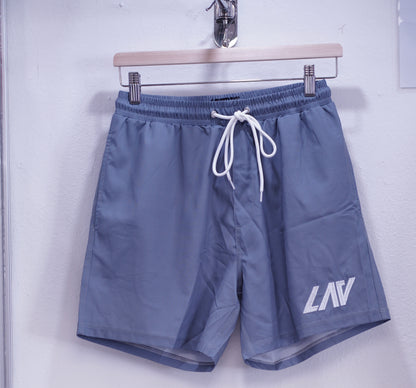 LAV Embroidered Grey Short