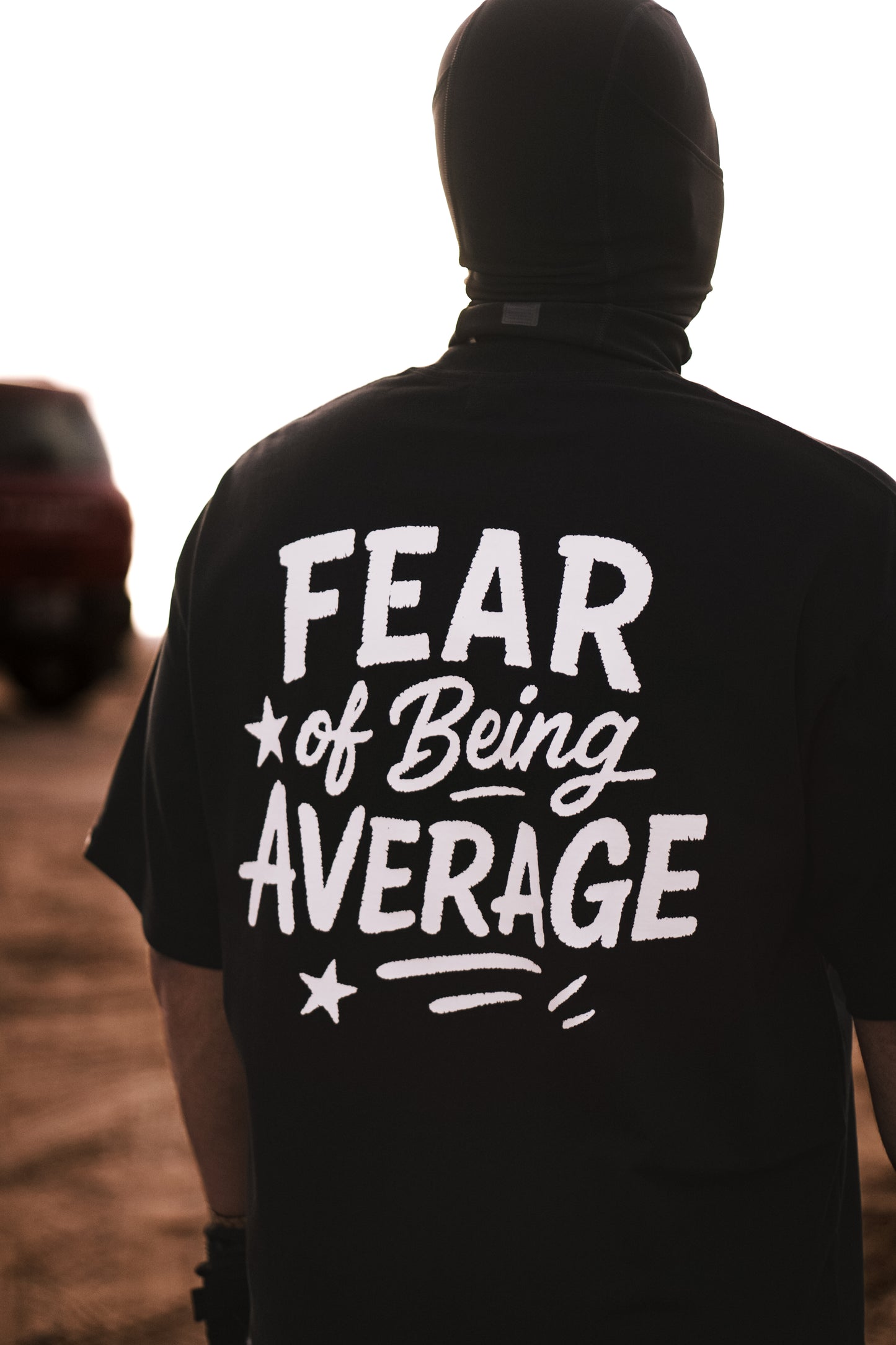LAV 'Fear of Being Average' Black Tee