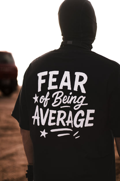 LAV 'Fear of Being Average' Black Tee